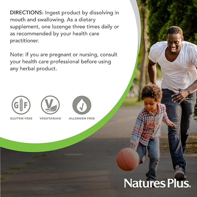 Natures Plus Herbal Actives ImmunActin 60 Zinc 2 - 120 Total