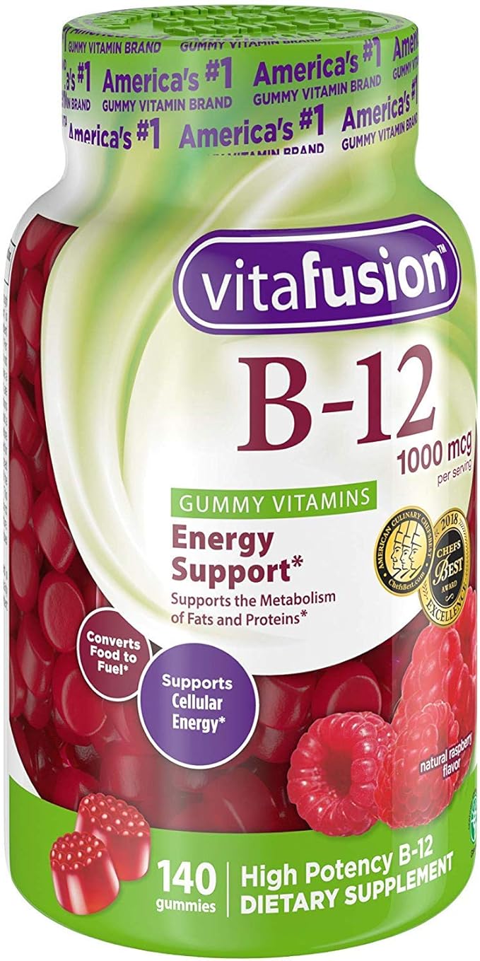 Vitafusion B-12 1000mcg Gummy 140 Count (Pack of 2)