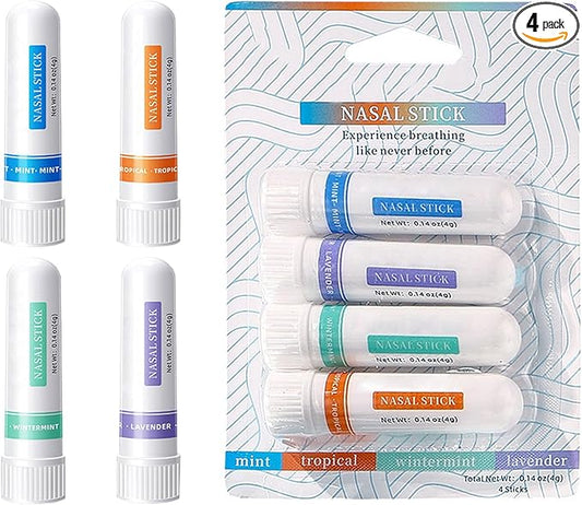 Nasal Stick (4 Pack), Portable Nasal