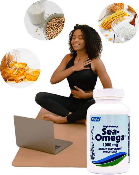 550 Softgels High Potency Rugby 1000mg Omega-3 Fatty 300mg & 200mg) for