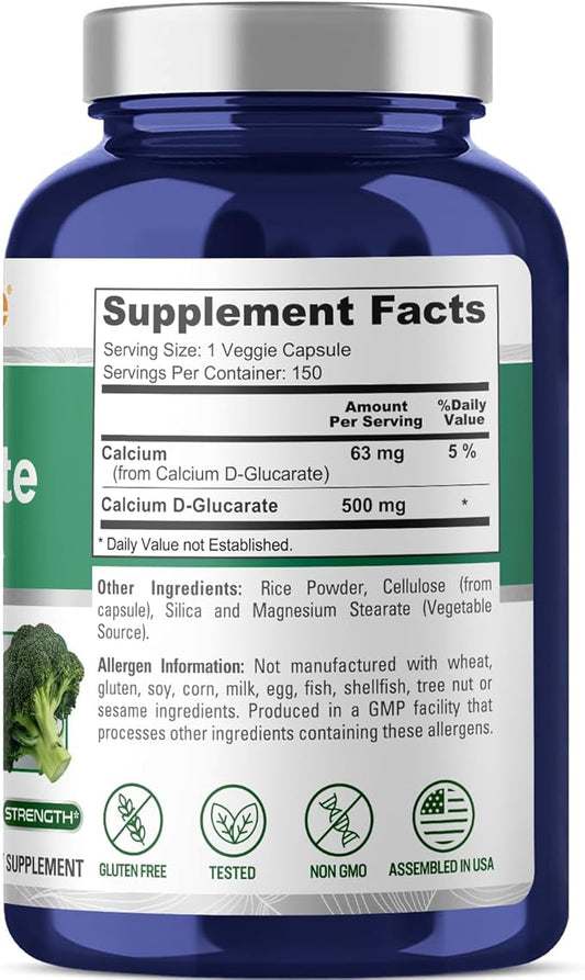 NusaPure Calcium D-Glucarate 500 mg 150