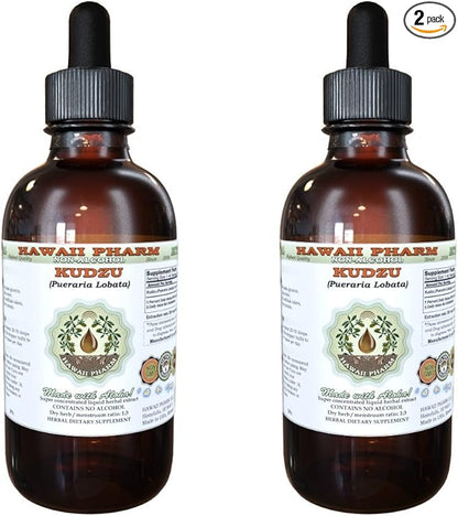 Hawaii Pharm Kudzu Alcohol-FREE Liquid Extract, 2x2 oz