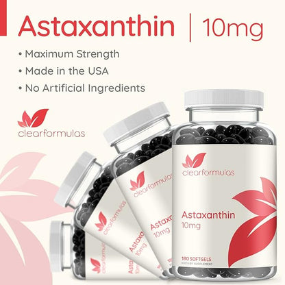 ClearFormulas Astaxanthin 10mg 180 Softgels Max