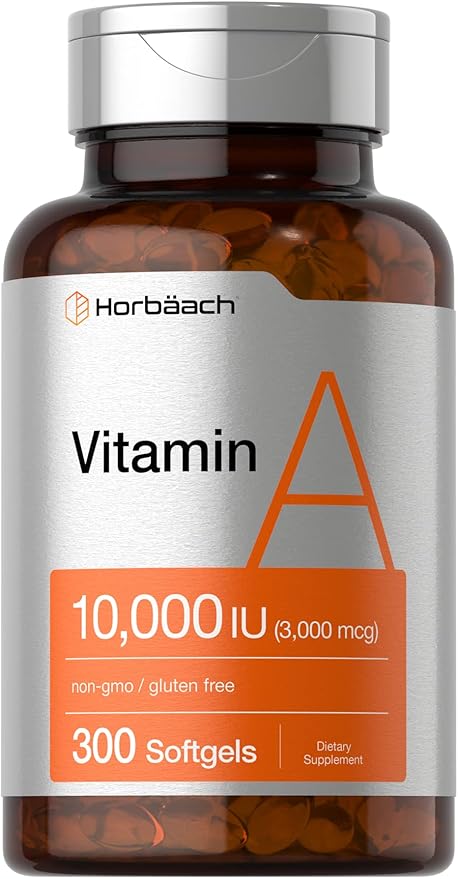 Horbäach Vitamin A 10000 IU Softgels 300 Count