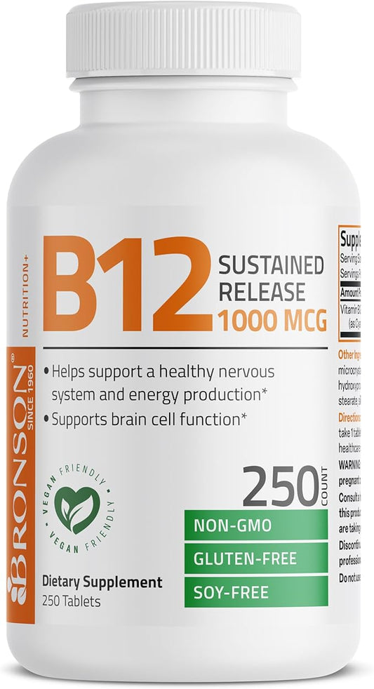 Bronson Vitamin B12 1000 mcg (B12 250 Count