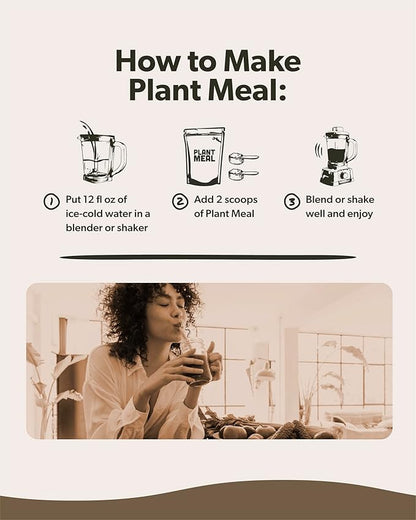 Plant Meal Replacement Shake 25g of 76+ Organic 1 Serving