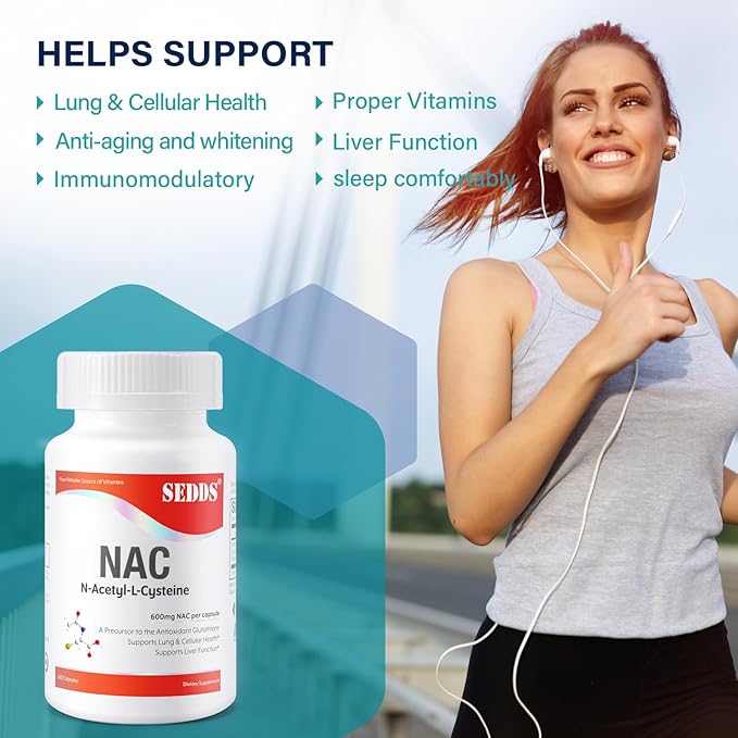Supplements, N-Acetyl Cysteine (NAC) 600mg, 60