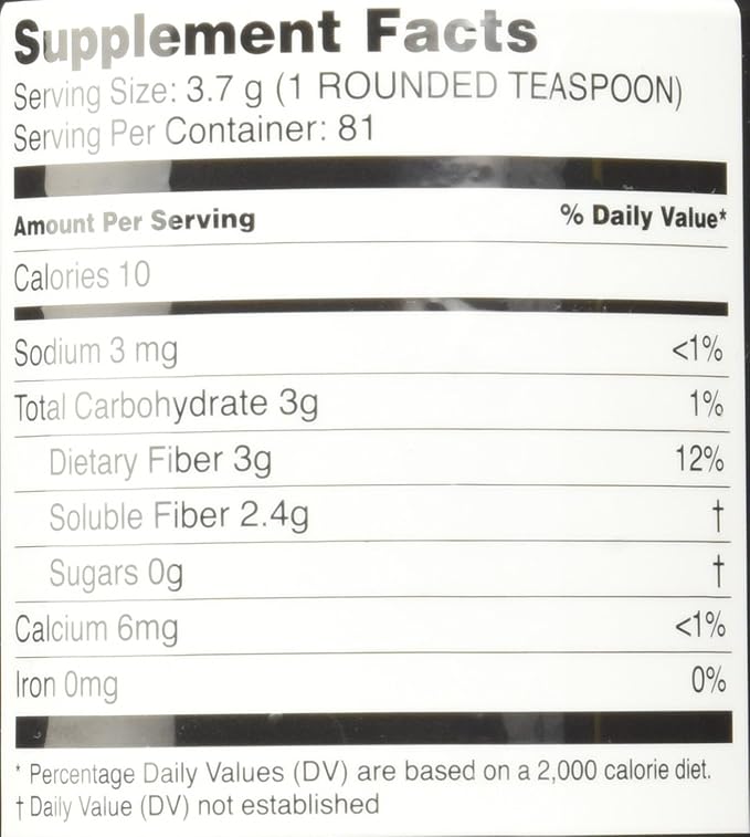 Dietary Fiber Supplement 10.6 Ounce, Dietary