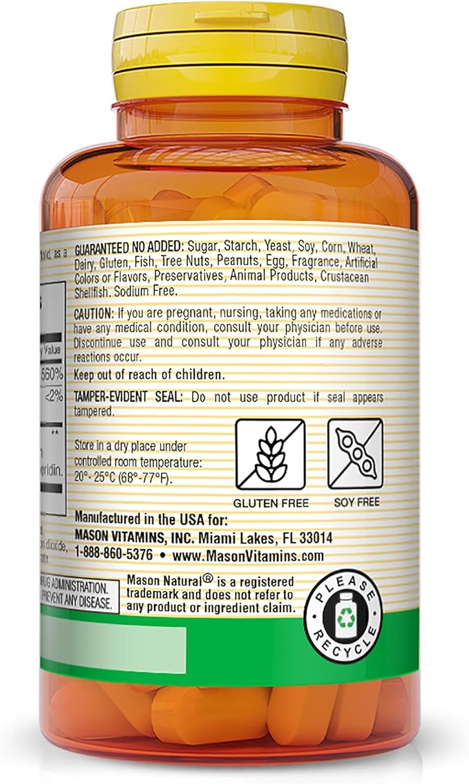 MASON NATURAL Vitamin C 500 mg 90 Tablets 3)