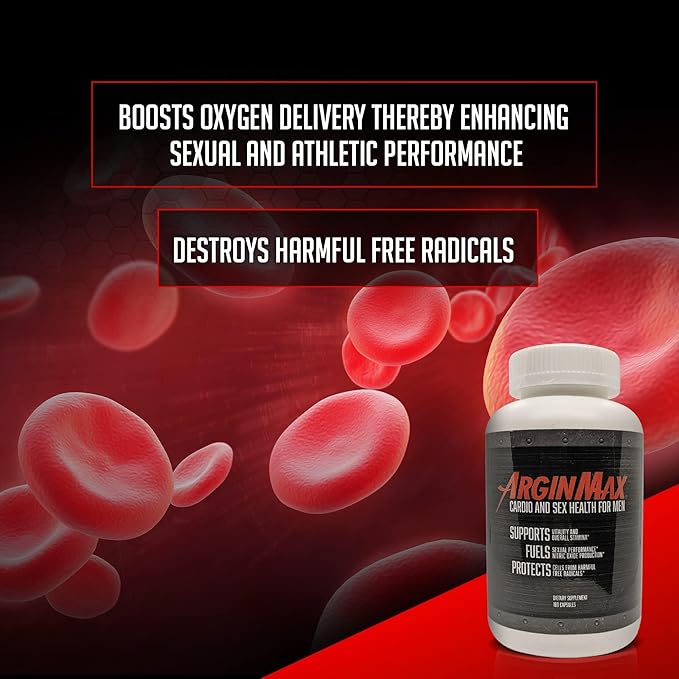 L Arginine Nitric Oxide Supplement for Men - Oxygen & Blood Flow Support, Non GMO Nitric Oxide Booster - Larginine Supplements with Ginseng, Nitric Oxide Supplements for Men - 180 Capsules