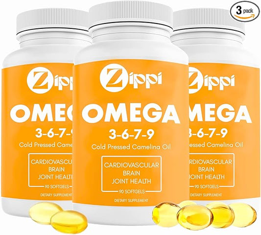 Omega 3-6-7-9 Camelina Softgels 3-6-7-9 Fatty (3 Pack)