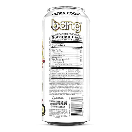Bang Energy Drinks - 6, 16 ounce cans (Black Cherry Vanilla)