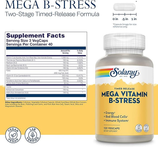 Two-Stage Mega B-Stress Solaray 120 Caps