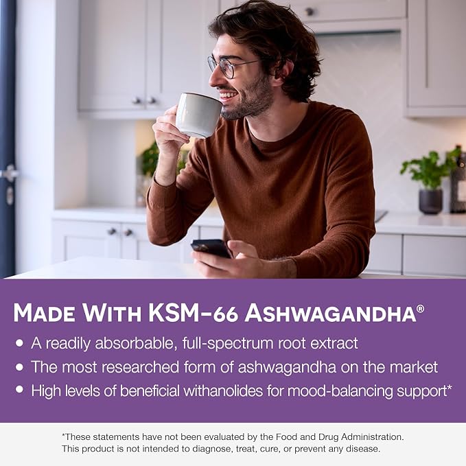 EZ Melts Dissolvable KSM-66 Ashwagandha®, 300 mg, Sugar-Free, Stress, Sleep and Mood Support Supplement, 30-Day Supply, Apple Berry-Flavor