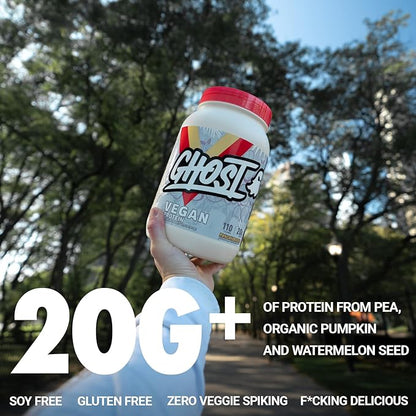 GHOST Vegan Protein Powder, Pancake Batter 2lb, 20g 20g of