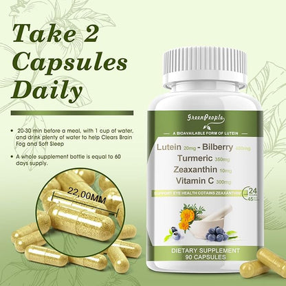 Eye Formulas Lutein 20 mg 90 Capsules, 45 Day