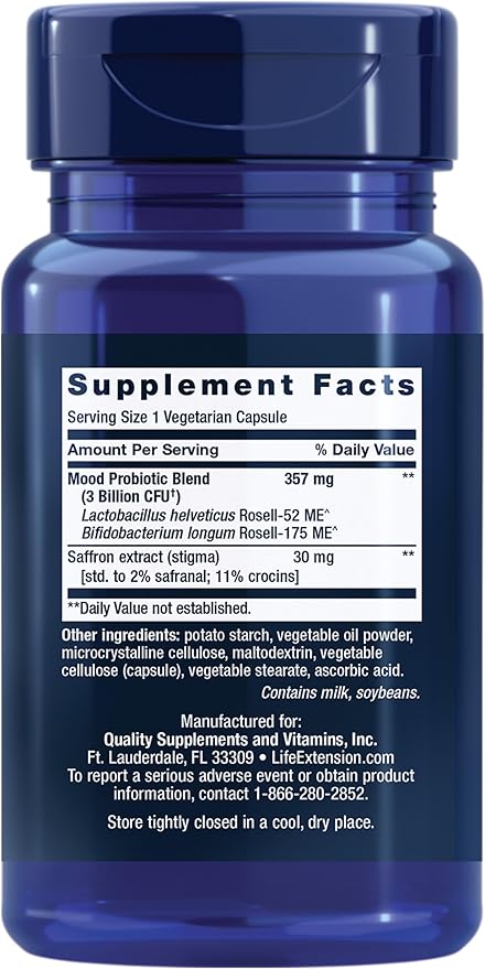 Life Extension FLORASSIST Mood 30 Capsules