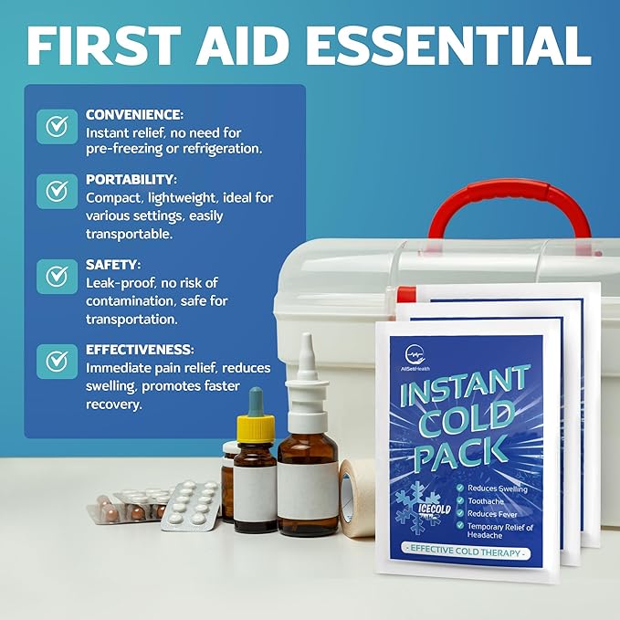 Instant Ice Cold Pack (6” x 4.5”) 100 Packs