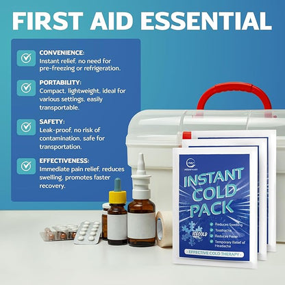 Instant Ice Cold Pack (6” x 4.5”) 100 Packs