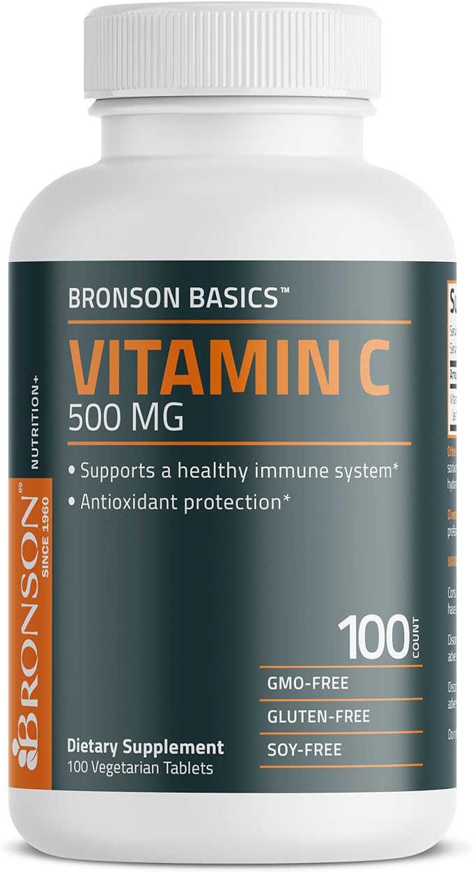 Bronson Vitamin C 500 MG Supports 100 Vegetarian