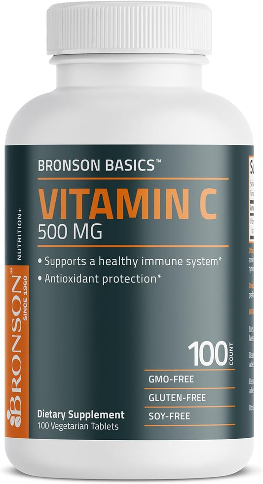 Bronson Vitamin C 500 MG Supports 100 Vegetarian