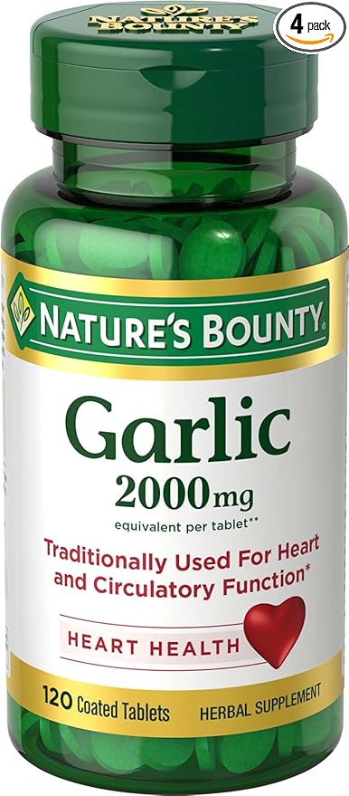 Nature's Bounty Garlic 2000mg, Tablets, 120 4)