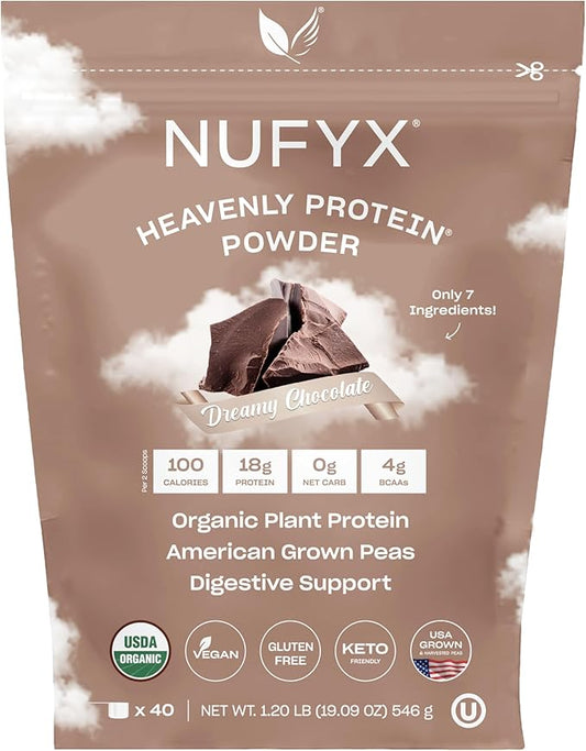 NUFYX® • Heavenly Protein® Powder • 100% Organic 40 Scoops)