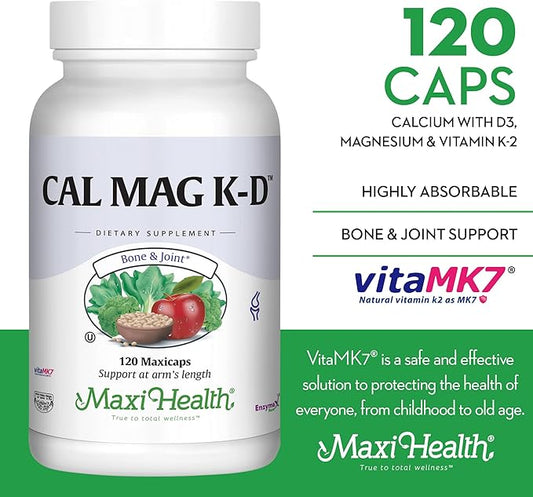 500 mg Calcium Supplement with Vitamin D3 (2000 (2000 IU), (250 mg) K2 (150 (150 mcg) 120 Capsules