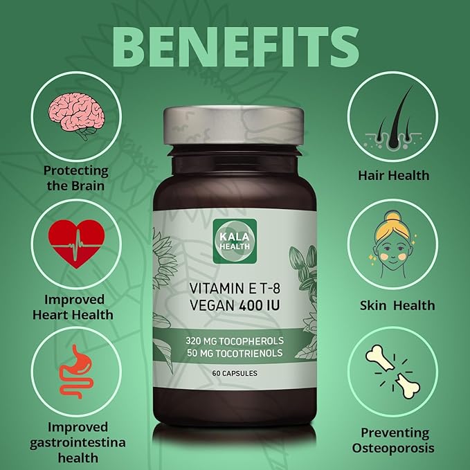 Kala Health Vitamin E 8 Tocopherols 400 IU