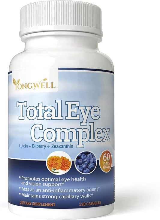 Total Eye Complex with Lutein, Bilberry (120 Capsules)