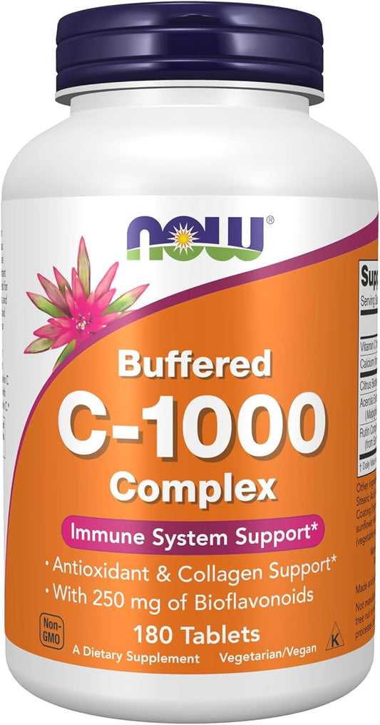 NOW Supplements, Vitamin C-1000 Complex 250 mg 180 Tablets