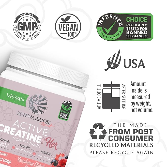 Creatine for Women Monohydrate Powder Micronized (50 Serving)