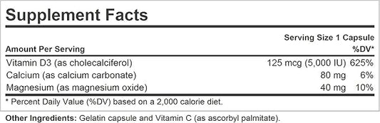 ANDREW LESSMAN Vitamin D3 5000 IU 360 Capsules