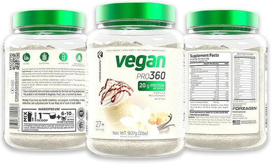 Forzagen Vegan Protein 360 2 Lbs 27 Servings,