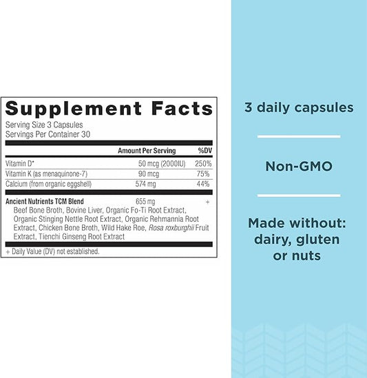 Calcium Supplement with Vitamin D and K2 by 90 Ct