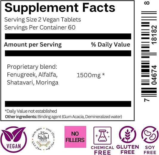 Lactatin - X - MD Formulated, 1500 Mg/Serving, 120 Vegan