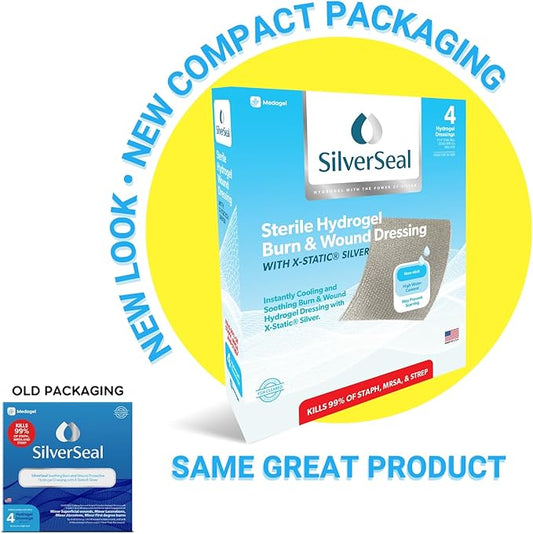 SilverSeal Burn and Wound Dressing 4 Sterile