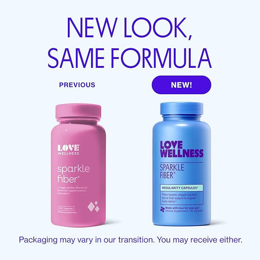 Love Wellness Sparkle Fiber 90 Count