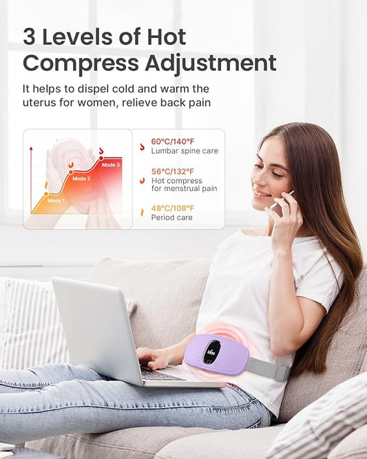 iDOO Portable Heating Pad, FSA HSA 3 Heat 3 Massage
