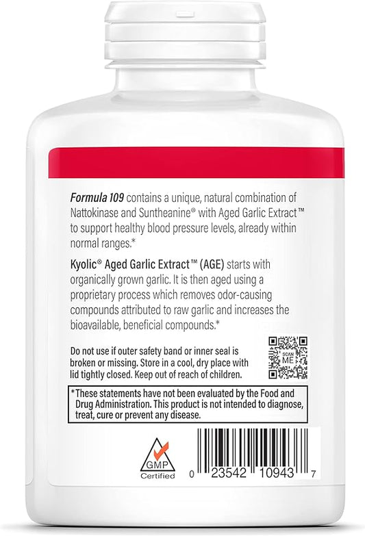 Kyolic Aged Garlic Extract Formula 109, 240 Capsules