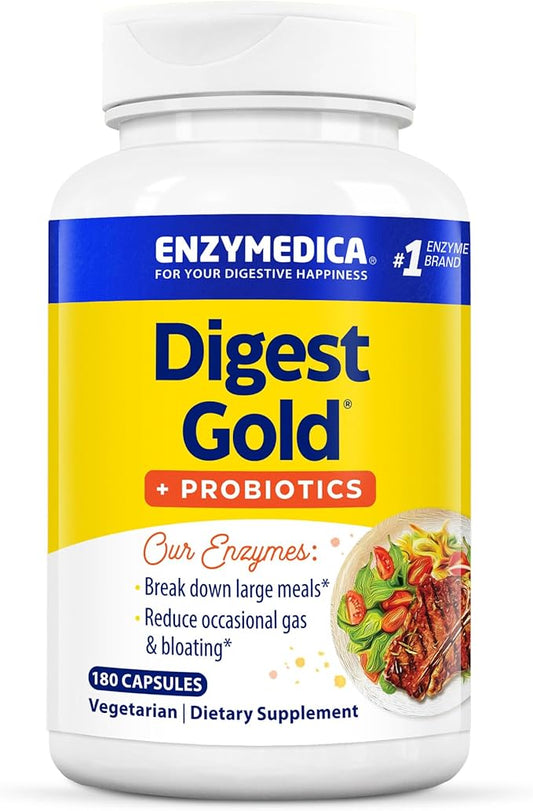 Enzymedica Digest Gold + Probiotics, 2-in-1 1.5 Billion 180 Count