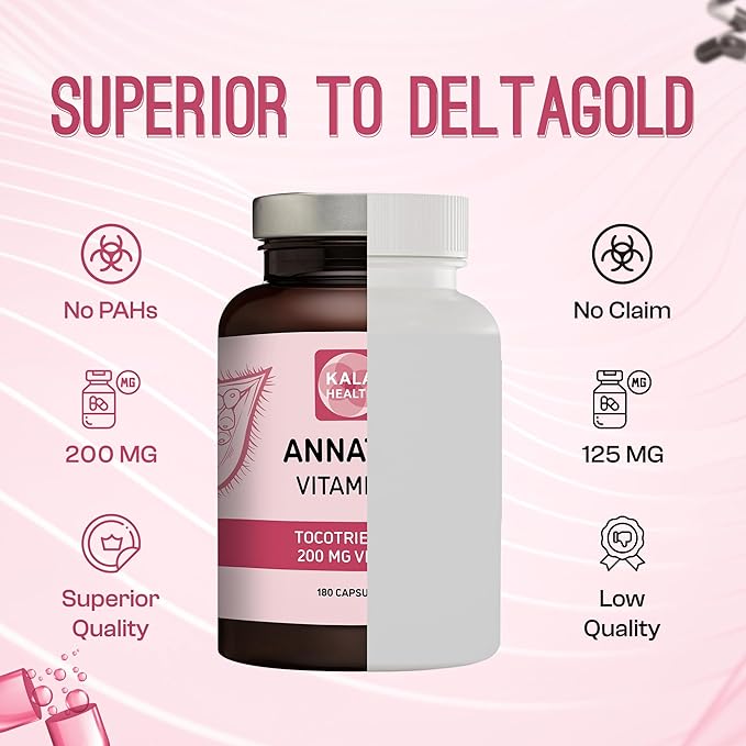 Kala Health Annatto Tocotrienols Vegan Vitamin 200mg - (180)