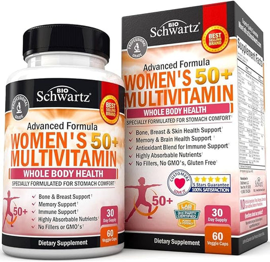 Daily Multivitamin for Women 50 & 60 Capsules