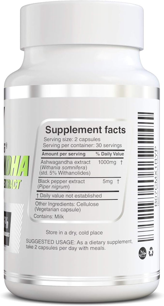 Ashwagandha KSM 66 15:1 with Black 5+% Withanolides