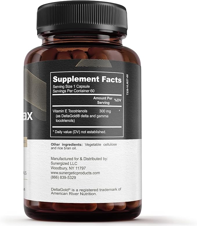 Sunergetic Premium Annatto Tocotrienol Supplement – 300 mg (60 Liquid