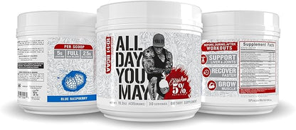 5% Nutrition Rich Piana AllDayYouMay BCAA Powder 16.4 oz, 30 Servings