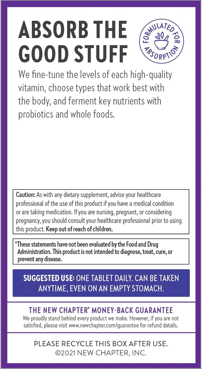 New Chapter Vitamin B Complex, Fermented 100% Vegan, 90 Count
