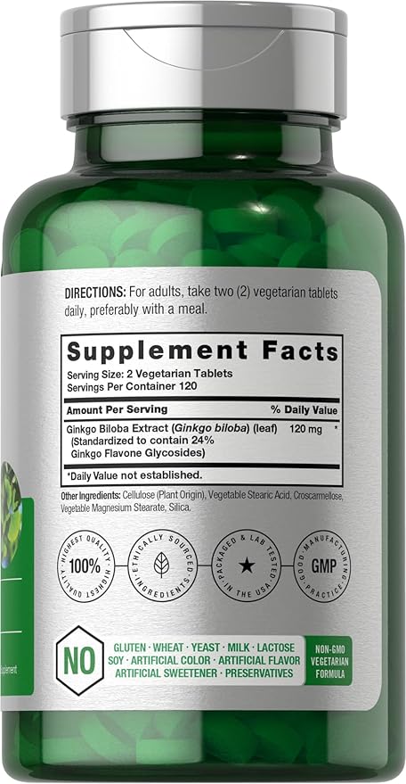 Horbäach Ginkgo Biloba 120mg 240 Tablets