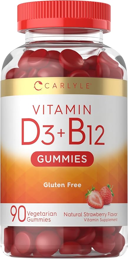 Carlyle Vitamin D3 + B12 Complex Gummies 90 Count