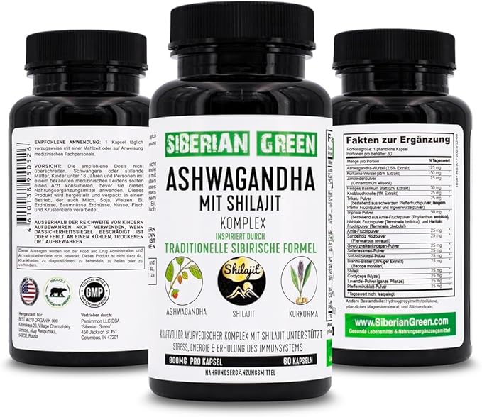 Ashwagandha with Altai Shilajit & Turmeric 60 Capsules